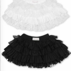 Chân Váy Tầng Ren Tiểu Thư Nữ Tính – Váy Xòe Ngắn Phong Cách Hàn Quốc